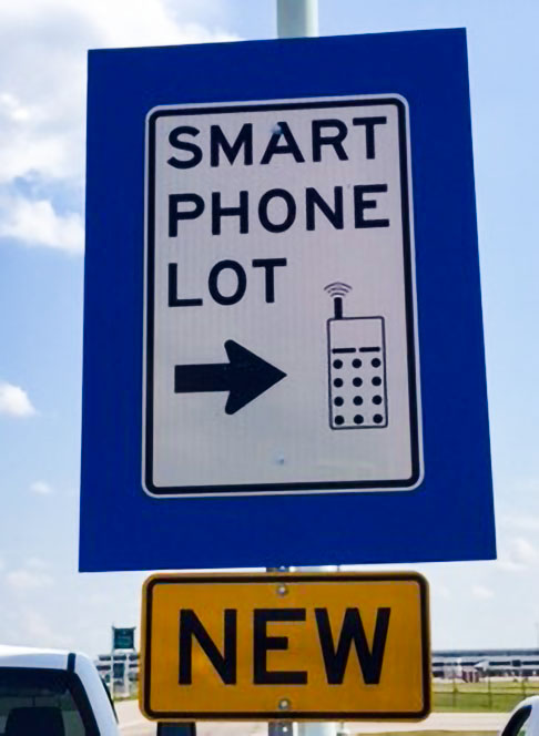 New ROC Airport Smart Phone Lot